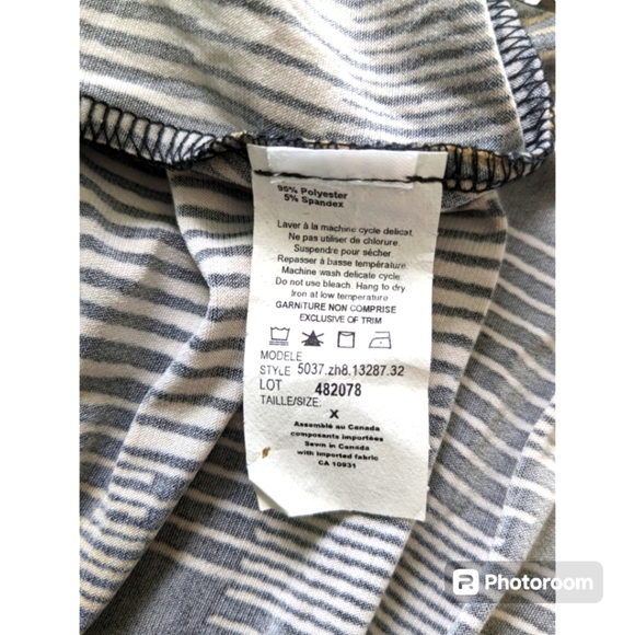 Long Sleeved, Cuffed Top. Size X. Brown/Black/White. Laura Plus - Picture 8 of 10